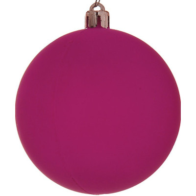 Πλαστική Νέον Χριστουγεννιάτικη Μπάλα 10cm,Σέτ/4