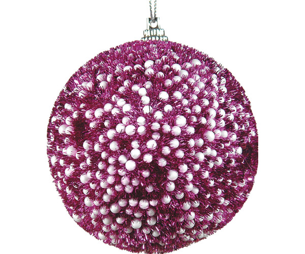 Πλαστική Χριστουγεννιάτικη Μπάλα 8cm ,Σέτ/6