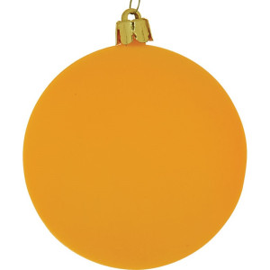 Χρυσή Νέον Χριστουγεννιάτικη Μπάλα 10cm,Σέτ/4