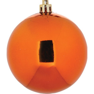 Πλαστική Γυαλιστερή Χριστουγεννιάτικη Μπάλα 4cm,Σέτ/24