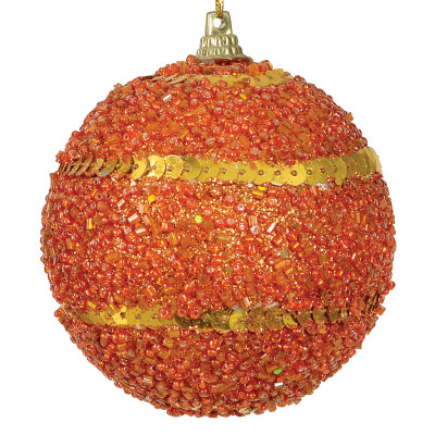 Πλαστική Χριστουγεννιάτικη Μπάλα 10cm,Σέτ/4