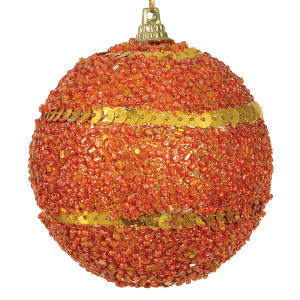 Πλαστική Χριστουγεννιάτικη Μπάλα 8cm,Σέτ/6