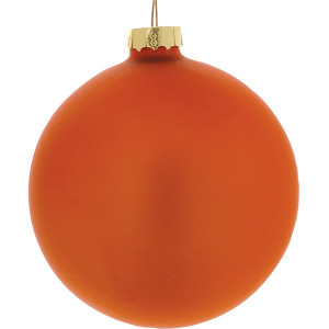 Χάλκινη Γυάλινη Και Μάτ Χριστουγεννιάτικη Μπάλα 10cm,Σέτ/4