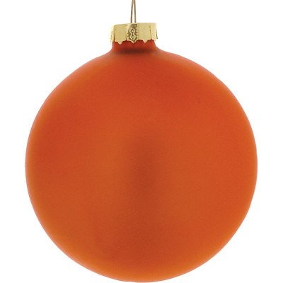 Χάλκινη Γυάλινη Και Μάτ Χριστουγεννιάτικη Μπάλα 10cm,Σέτ/4