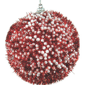 Πλαστική Χριστουγεννιάτικη Μπάλα 10cm,Σέτ/4