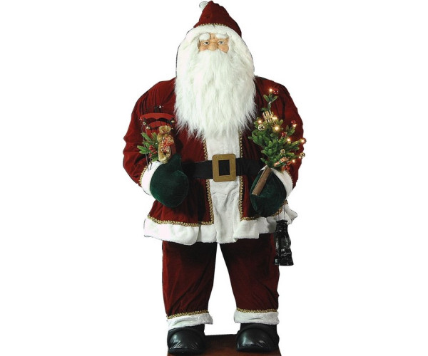 Φουσκωτός Διακοσμητικός Άγιος Βασίλης Με Μουσική 180cm