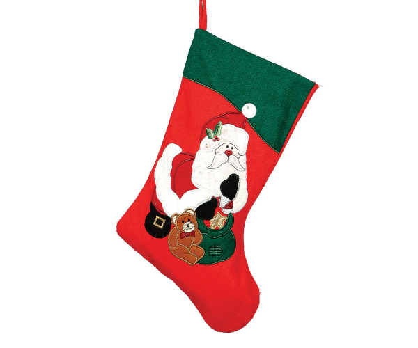 Πάνινη Χριστουγεννιάτικη Διακοσμητική Μπότα 45cm ,Σέτ/4