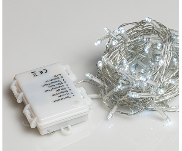 50Led Λαμπάκια Μπαταρίας Με Πρόγραμμα Και Χρονοδιακόπτη Διάφανο Καλώδιο / Λευκό Λαμπάκι ,3,75 Μέτρα (Kelvin: 6.000 - 10.000) 50Led Λαμπάκια Μπαταρίας Με Πρόγραμμα Και Χρονοδιακόπτη Διάφανο Καλώδιο / Λευκό Λαμπάκι ,3,75 Μέτρα (Kelvin: 6.000 - 10.000)