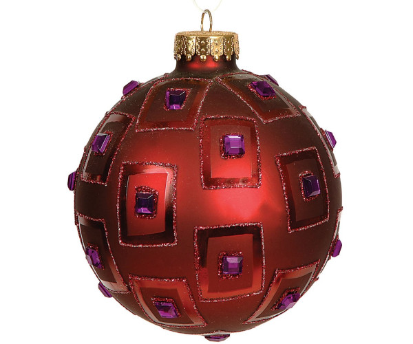 Γυάλινη Χριστουγεννίατικη Μπάλα 8cm