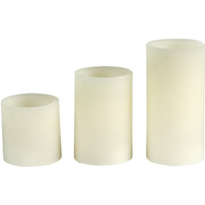 Διακοσμητικά Κεριά Μπαταρίας C2025 Σετ 3 Τεμαχίων 