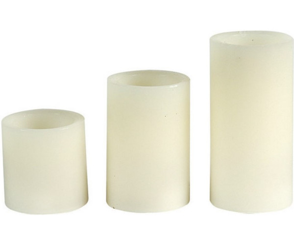 Διακοσμητικά Κεριά Μπαταρίας C2025 Σετ 3 Τεμαχίων 