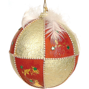 Χριστουγεννιάτικη Μπάλα Φελιζόλ 9cm
