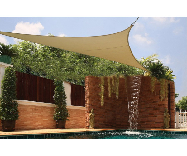 Τριγωνικό Διάτρητο Πανί Σκίασης 350 x 350 x 350cm