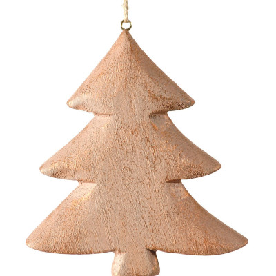 Ξύλινο Κρεμαστό Χριστουγεννιάτικο Δέντρο 2 x 12 x 14(h)cm