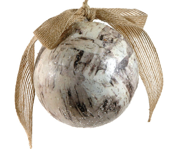 Καφέ Πλαστική Χριστουγεννιάτικη Μπάλα 8cm