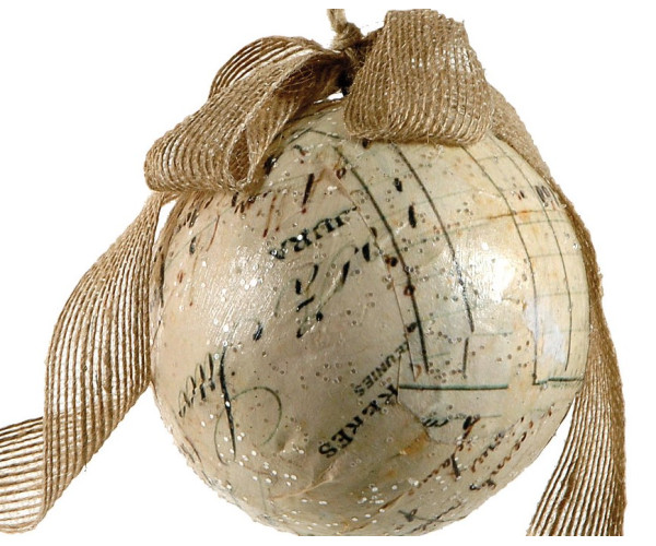 Καφέ Πλαστική Χριστουγεννιάτικη Μπάλα 10cm