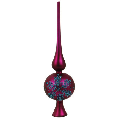 Μώβ Γυάλινη Χριστουγεννιάτικη Μπάλα 8 x 30(h)cm