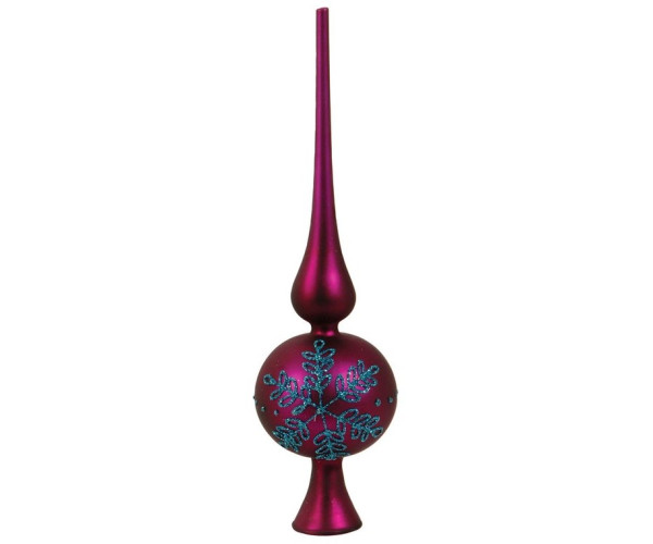 Μώβ Γυάλινη Χριστουγεννιάτικη Μπάλα 8 x 30(h)cm