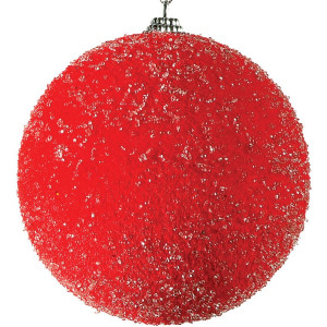 Πλαστική Χριστουγεννιάτικη Μπάλα 8cm,Σέτ/6