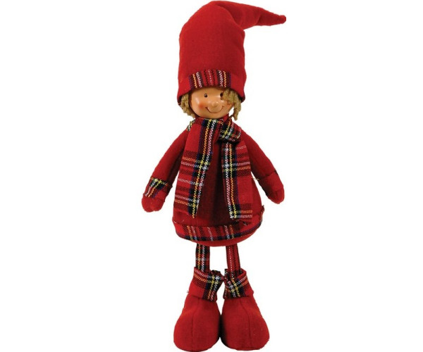 Λούτρινο Χριστουγεννιάτικο Διακοσμητικό 18 x 10 x 47(h)cm