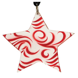 Ακρυλικό Κρεμαστό Χριστουγεννιάτικο Στολίδι  9cm