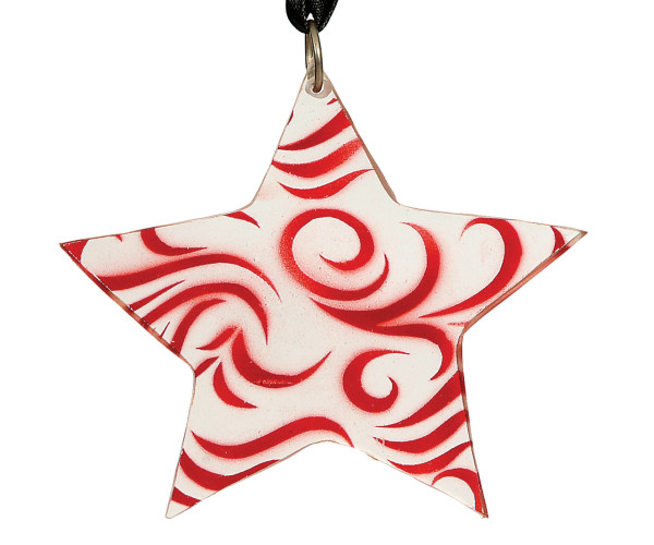 Ακρυλικό Κρεμαστό Χριστουγεννιάτικο Στολίδι  9cm