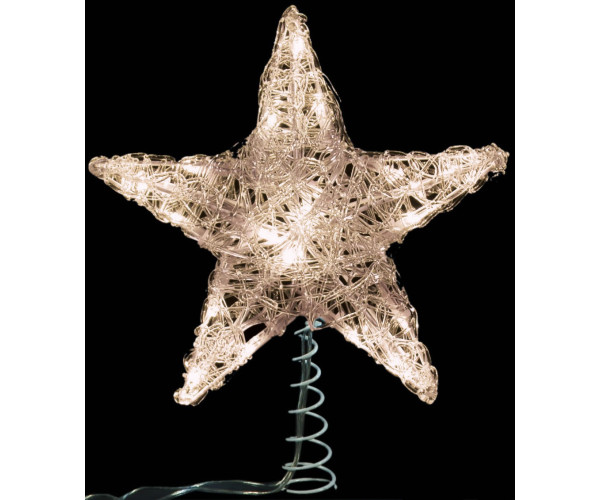 20Led Φωτιζόμενη Κορυφή Δέντρου Με Θερμό Φωτισμό,25cm