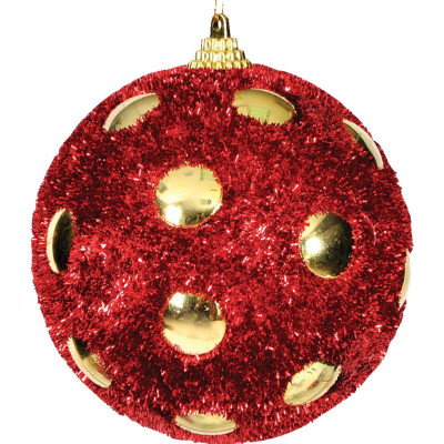 Πλαστική Χριστουγεννιάτικη Μπάλα 8cm,Σέτ/6