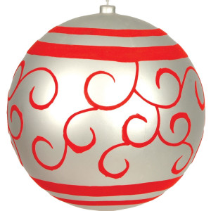 Πλαστική Χριστουγεννιάτικη Μπάλα Διακόσμησης 30cm