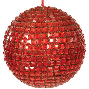 Πλαστική Χριστουγεννιάτικη Μπάλα Διακόσμησης 20cm