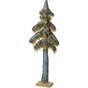 Λούτρινο Επιτραπέζιο Διακοσμητικό Δέντρο 18 x 50(h)cm