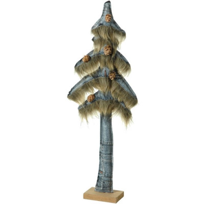 Λούτρινο Επιτραπέζιο Διακοσμητικό Δέντρο 18 x 50(h)cm