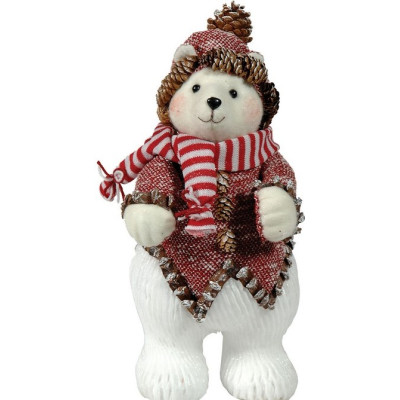 Λούτρινος Διακοσμητικός Αρκούδος 20 x 20 x 43(h)cm