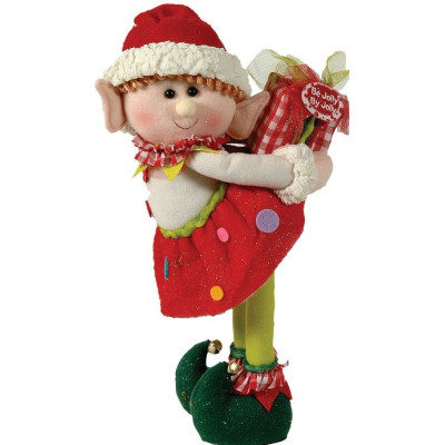 Λούτρινο Χριστουγεννιάτικο Διακοσμητικό 17 x 25 x 48(h)cm