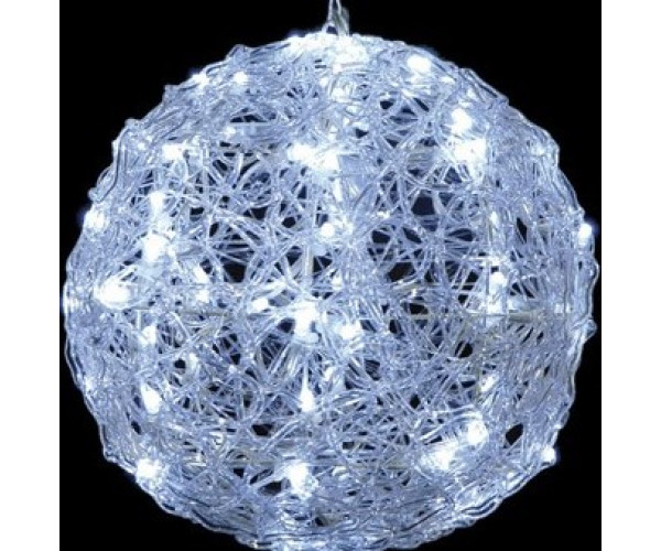 80Led Φωτιζόμενη Ακρυλική Μπάλα Με Ψυχρό Φωτισμό Και Μετασχηματιστή Ip44,25cm 80Led Φωτιζόμενη Ακρυλική Μπάλα Με Ψυχρό Φωτισμό Και Μετασχηματιστή Ip44,25cm