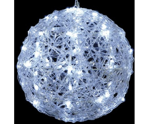 100Led Φωτιζόμενη Ακρυλική Μπάλα Με Ψυχρό Φωτισμό Και Μετασχηματιστή Ip44,35cm 100Led Φωτιζόμενη Ακρυλική Μπάλα Με Ψυχρό Φωτισμό Και Μετασχηματιστή Ip44,35cm