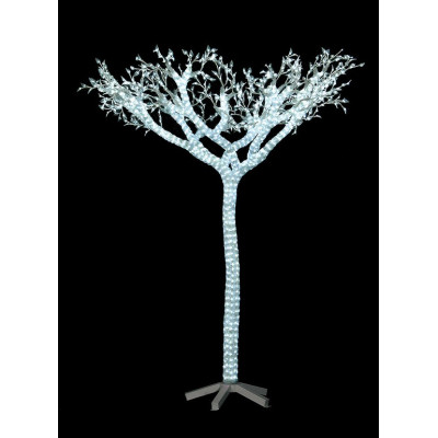 Led Φωτιζόμενο Ακρυλικό 3D Δέντρο Με 1900 Led Με Λευκό Φωτισμό,260(Η) x 120cm