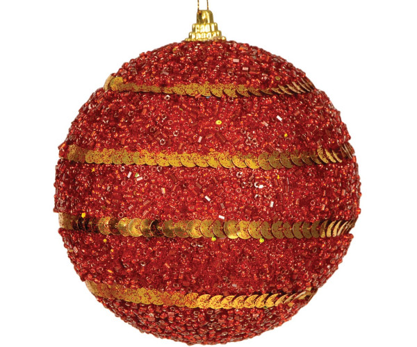 Πλαστική Χριστουγεννιάτικη Μπάλα 8cm,Σέτ/6