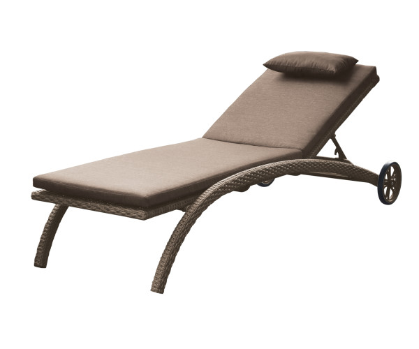 Rattan Ανακλινόμενη Ξαπλώστρα Με Ρόδες Και Μαξιλάρι ,Σκελετός Αλουμινίου Rattan Ανακλινόμενη Ξαπλώστρα Με Ρόδες Και Μαξιλάρι ,Σκελετός Αλουμινίου
