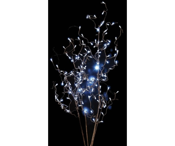 Φωτιζόμενο Κλαδί Led, Με Λευκό ( Του Πάγου) Φωτισμό Και Μετασχηματιστή 24V, 140cm