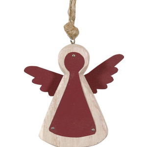 Ξύλινο Κρεμαστό Χριστουγεννιάτικο Στολίδι 9 x 10(h)cm