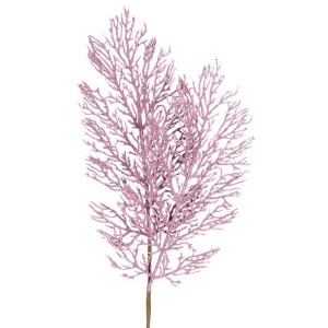 Ρόζ Χριστουγεννιάτικο Διακοσμητικό Κλαδί 20 x 55(h)cm