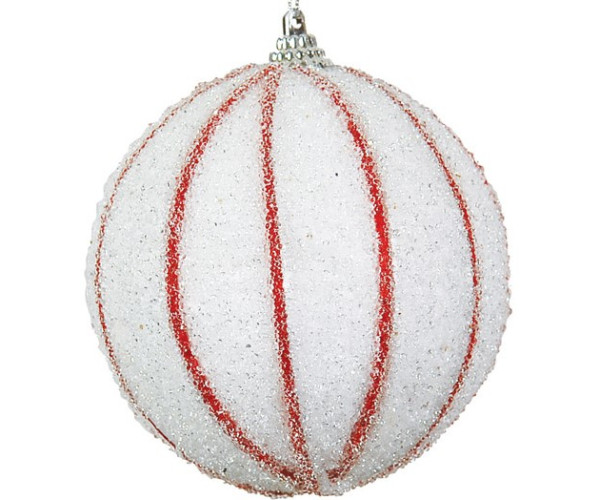 Πλαστική Χριστουγεννιάτικη Μπάλα 8cm,Σέτ/6