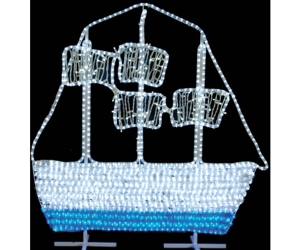 Led 3D Φωτιζόμενο Καράβι Με Φωτοσωλήνα RUBBER Led Και Pvc Γιρλάντα Ip44 ,180(Η) x 180cm Led 3D Φωτιζόμενο Καράβι Με Φωτοσωλήνα RUBBER Led Και Pvc Γιρλάντα Ip44 ,180(Η) x 180cm