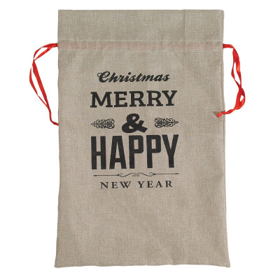 Πάνινος Χριστουγεννιάτικος Διακοσμητικός Σάκος 55 x 85(h)cm