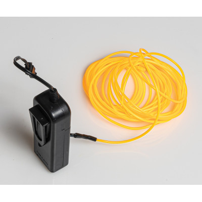 Φωτάκια El Wire Με Θερμό Φωτισμό Μπαταρίας (ΑΑ) Με Πρόγραμμα , 2 Μέτρα 