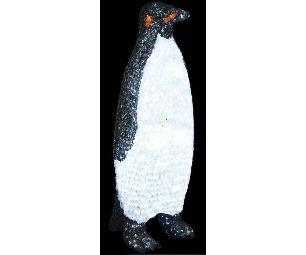 1800Led 3D Φωτιζόμενος Ακρυλικός Πιγκουίνος Με Μετασχηματιστή Ip44,120(Η)cm