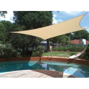 Εκρού Παραλ/μο Αδιάβροχο Πανί Σκίασης 400 x 300cm