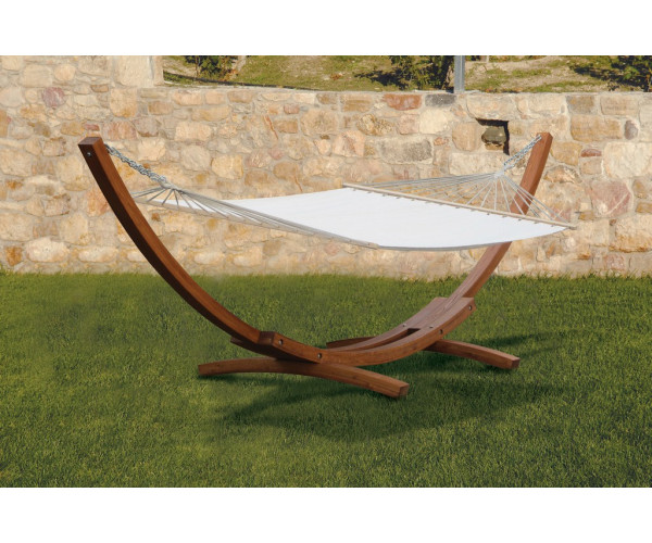 Ξύλινη Αιώρα Με Πανί 410 x 119 x 125(h)cm