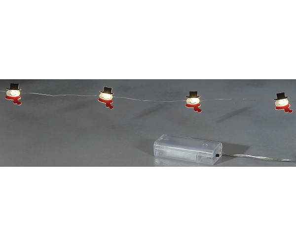 Led Φωτάκια Μπαταρίας Χιονάνθρωπος 5 Μέτρων